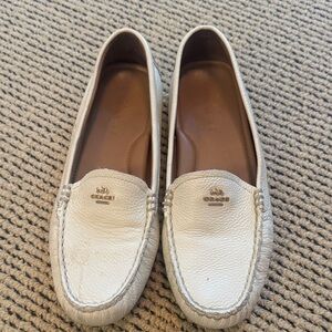 Coach Women's Cream Loafers